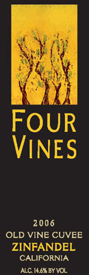 Four Vines 2006 Zinfandel Old Vines Cuvee